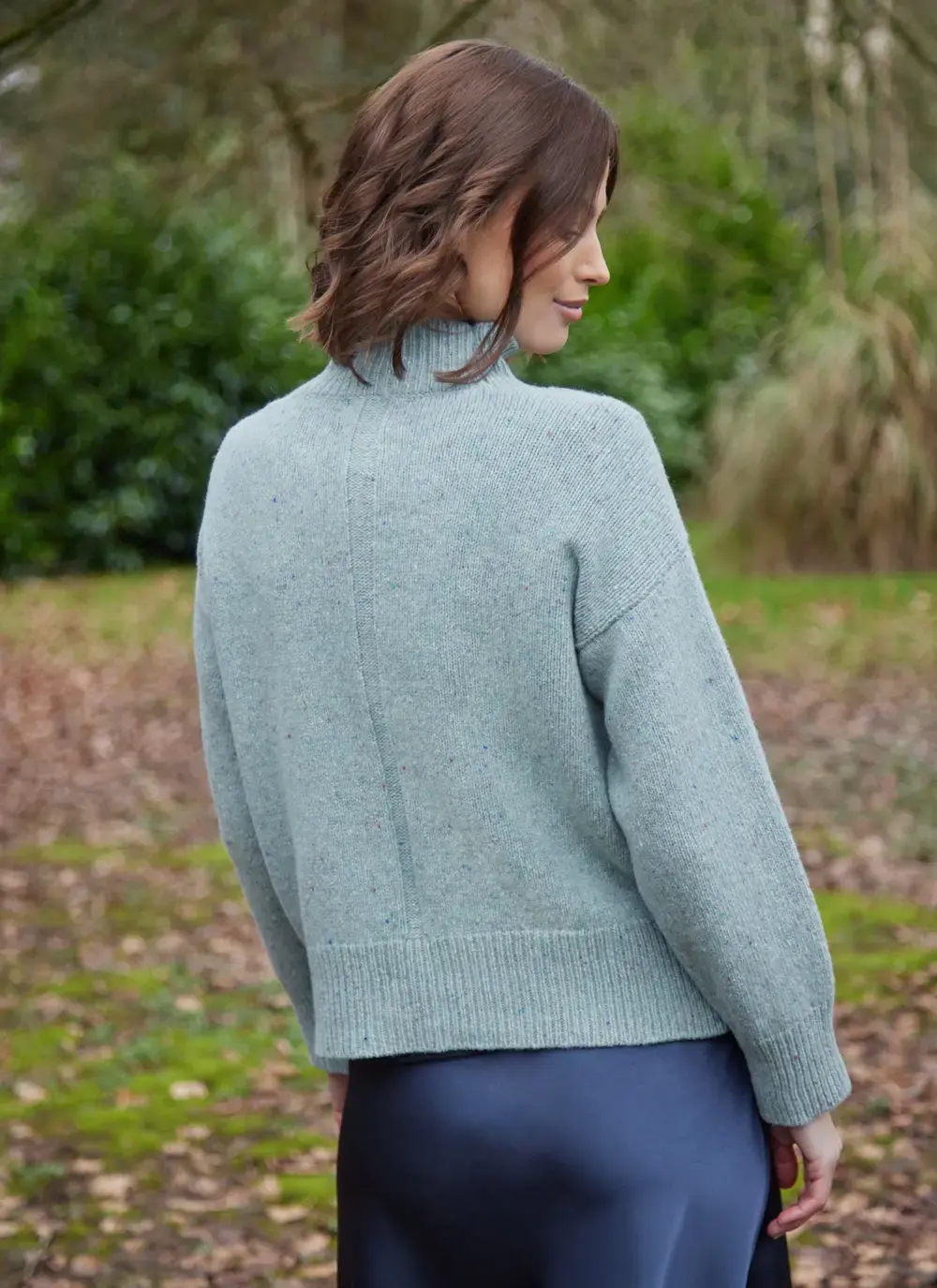 inside23 インサイドミー ライトウールカシミヤニットプルオーバー 未使用 Mia Wool Cashmere Turtleneck Sweater in Aqua | Blarney
